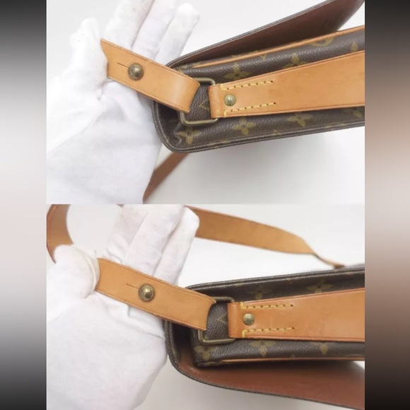 LOUIS VUITTON Cartouchiere GM Monogram  Crossbody Shoulder Bag Vintage - Picture 8 of 16